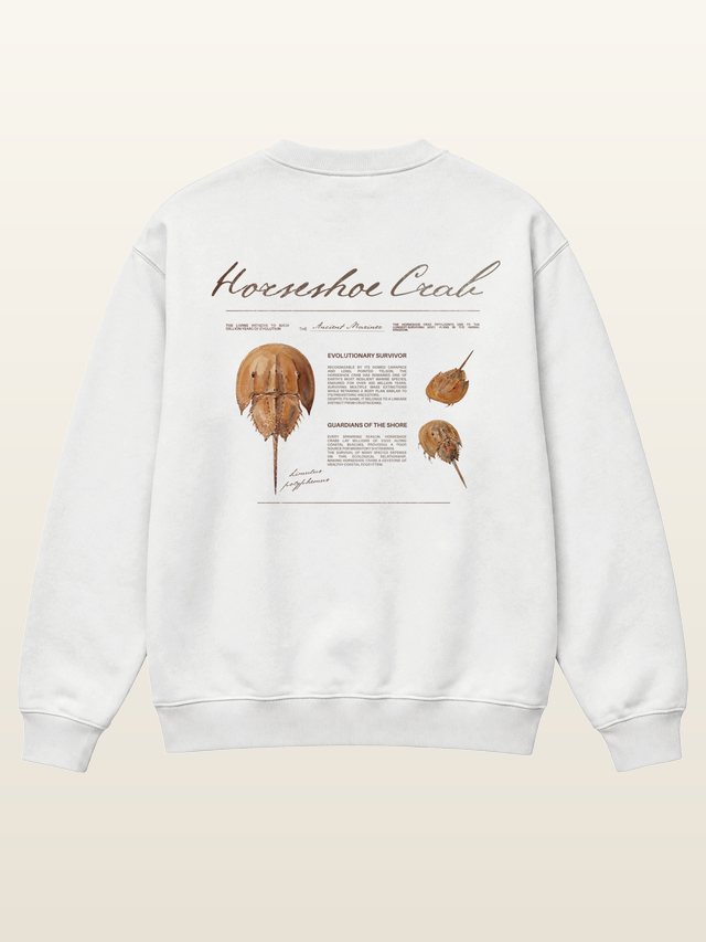 Horseshoe Crab sweatshirt, back print