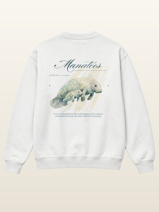 Manatee sweatshirt, back print