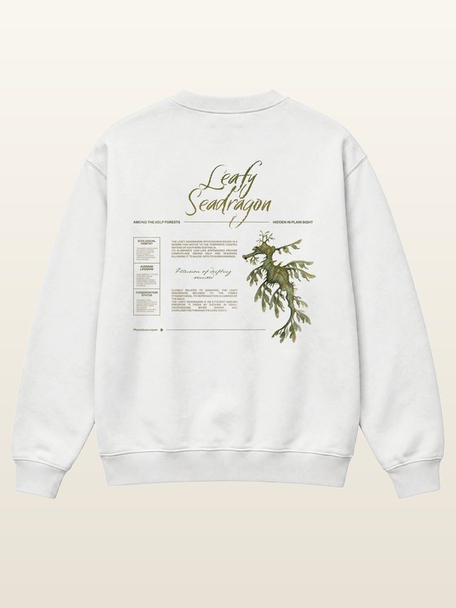 Leafy Seadragon sweatshirt, back print