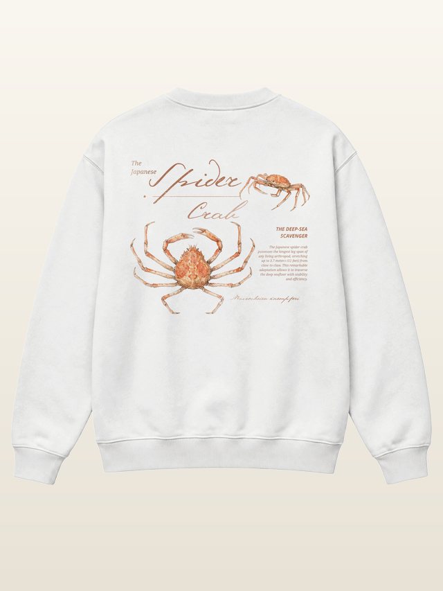 Spider Crab sweatshirt, back print