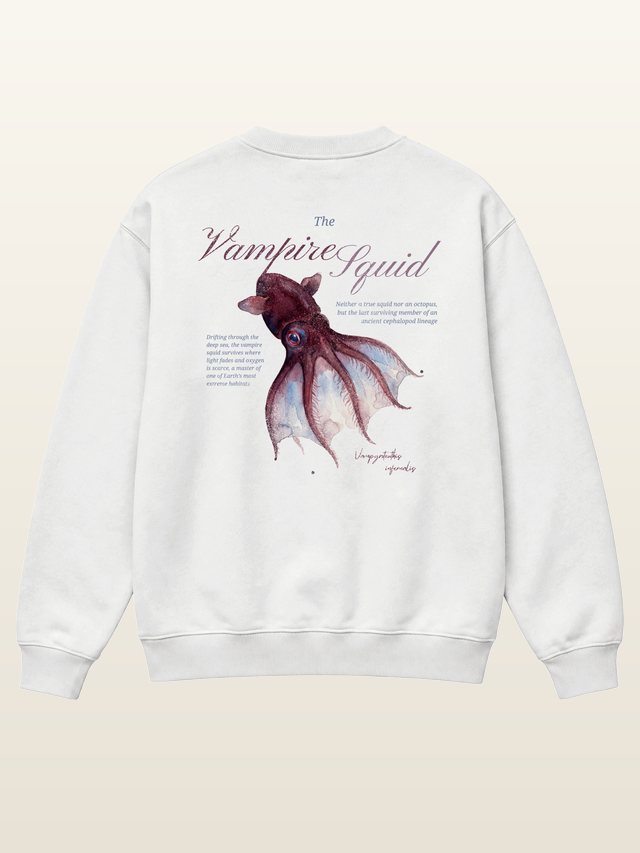 Vampire Squid sweatshirt, back print